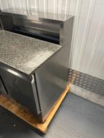 Koelwerkbank met granieten blad 2-deurs RVS, Ophalen of Verzenden, Koelen en Vriezen