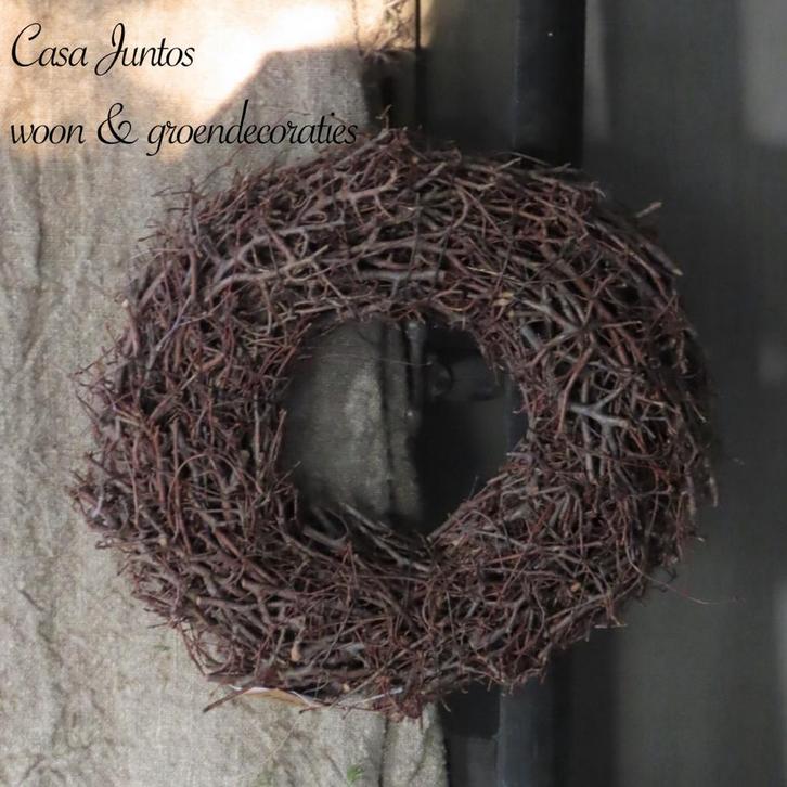Landelijke sobere bonsai krans, Huis en Inrichting, Woonaccessoires | Kransen, Nieuw, Ophalen of Verzenden