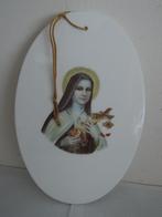 Porseleinen hanger met afbeelding van de Heilige Therese, Ophalen of Verzenden, Christendom | Katholiek, Zo goed als nieuw