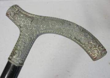 art nouveau wandelstok floraal motief 232 beschikbaar voor biedingen
