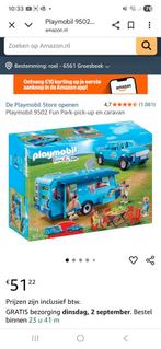 Playmobil caravan met auto 9502, Ophalen of Verzenden, Zo goed als nieuw
