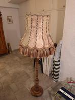 Eiken vloerlamp met unieke varkensblaas kap, Ophalen