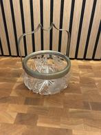 Kristallen suikerpot EPNS, Antiek en Kunst, Antiek | Glas en Kristal, Ophalen of Verzenden