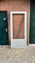 Hardhouten deur, Doe-het-zelf en Verbouw, Ophalen of Verzenden, Zo goed als nieuw, Buitendeur, 200 tot 215 cm