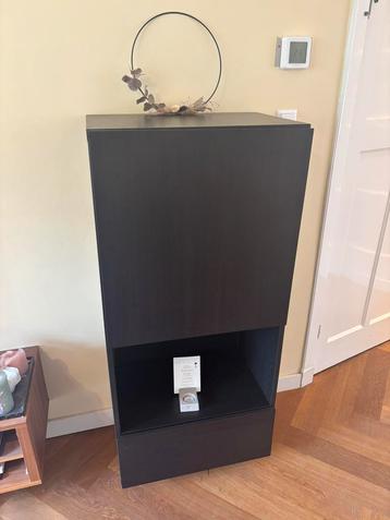 Besta IKEA kast zwart bruin