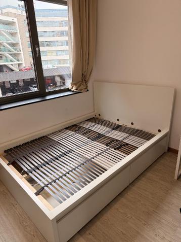 Ikea Malm bed 140x200cm wit - afbeelding 3