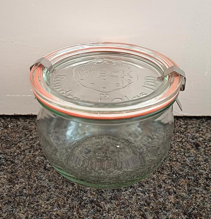 Weckpot Rundrand-Glas 100, Huis en Inrichting, Keuken | Keukenbenodigdheden, Zo goed als nieuw, Ophalen of Verzenden