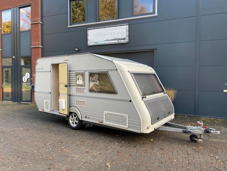 Verkocht!! Stoere Kip Star Line 44ttz, mover en zonnepaneel, Caravans en Kamperen, Caravans, Bedrijf, tot en met 4, 750 - 1000 kg