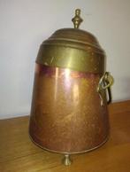 Koperen antieke kolen doofpot 38 x 26 cm, Ophalen of Verzenden, Koper