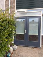 Kozijn dubbeldeurs / hout, Doe-het-zelf en Verbouw, Kozijnen en Schuifpuien, Ophalen, Gebruikt, Deurkozijn, 225 cm of meer