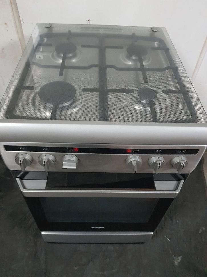 Inventum ZGAN fornuis met Elektrische Heteluchtoven (50cm), Witgoed en Apparatuur, Fornuizen, Zo goed als nieuw, Vrijstaand, Gas