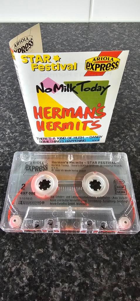 Herman's Hermits cassettebandje, Cd's en Dvd's, Cassettebandjes, Gebruikt, Origineel, 1 bandje, Ophalen of Verzenden