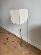 Staande lamp – minimalistisch design in staal & stof (H93, Ophalen, Zo goed als nieuw, Minimalistisch, Minder dan 100 cm