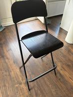 Barkruk Ikea (Franklin) zwart, Huis en Inrichting, Barkrukken, 2 krukken, Ophalen, Gebruikt