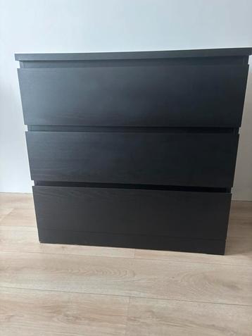 Malm lade kast  zwart