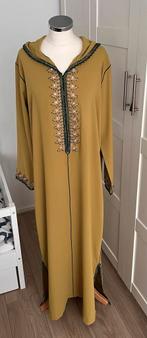 Mosterdgele(groenachtige) Jellaba M(L/S)- Zo goed als nieuw!, Maat 38/40 (M), Overige typen, Geel, Ophalen of Verzenden