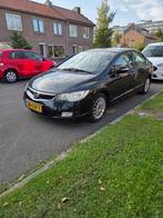 Honda Civic 1.3 Vtec Hybrid 4DR C-tr. 2008 Zwart, Auto's, Honda, 65 €/maand, Stof, Beige, Zwart