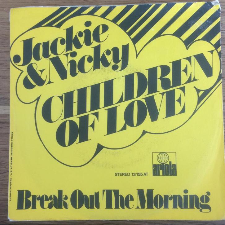 Jackie Nicky Children Of Love 7" FH PS Ireland 1974 dutch, Cd's en Dvd's, Vinyl Singles, Gebruikt, Single, Pop, 7 inch, Ophalen of Verzenden
