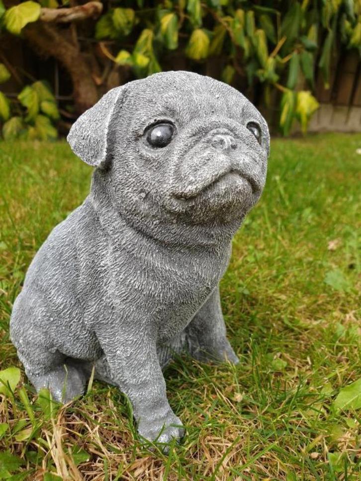 mopshond , tuinbeeld, Verzamelen, Beelden en Beeldjes, Nieuw, Dier, Ophalen of Verzenden