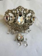 NIEUW OTAZU chokerketting transparante kristallen, Met kristal, Overige materialen, Verzenden, Nieuw