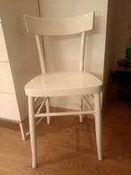 Vintage Houten Keukenstoel - Wit, Ophalen, Gebruikt, Wit, Eén