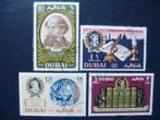 Postzegels Dubai 1970 Charles Dickens - cat.w. € 2,70., Postzegels en Munten, Postzegels | Azië, Midden-Oosten, Verzenden, Gestempeld