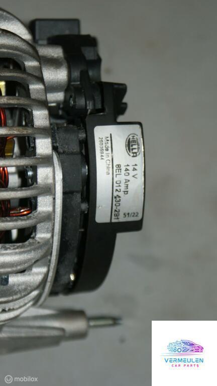Dynamo Hella 140A VW Polo 6R 1.6 TDI('09-'14) 8EL012430219, Auto-onderdelen, Elektronica en Kabels, Volkswagen, Gebruikt, Ophalen of Verzenden