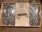 Houten bedtafel met luipaardprint, Minder dan 45 cm, Nieuw, Rechthoekig, Hout
