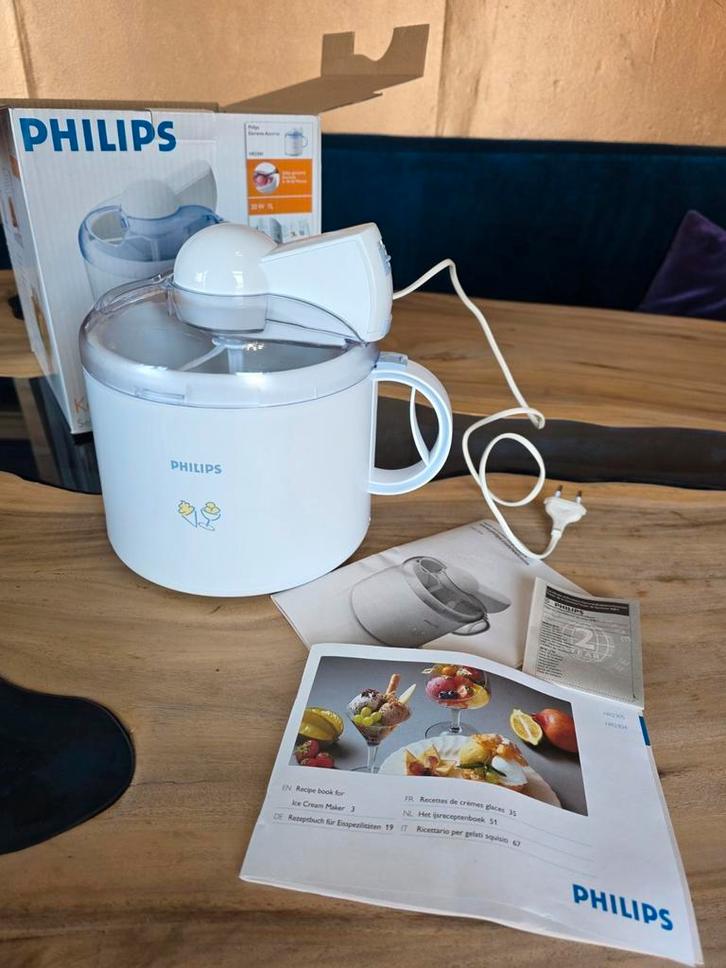 Philips IJsmachine HR2304/70, Witgoed en Apparatuur, Keukenmixers, Zo goed als nieuw, Minder dan 1 liter, 3 snelheden of meer