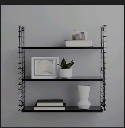 2x Tomado Wandrek Zwart 70x21x68cm, Huis en Inrichting, Kasten | Stellingkasten, Zo goed als nieuw, Ophalen