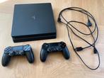 PlayStation 4 Slim met SSD, Ophalen of Verzenden, Gebruikt, Met 2 controllers, Slim