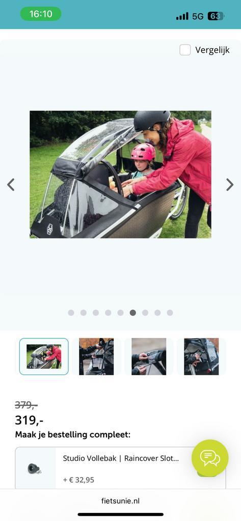 Nieuwe Urban Arrow Family Plus Huif / rain cover, Fietsen en Brommers, Fietsen | Bakfietsen, Nieuw, Overige merken, Huif, Ophalen of Verzenden