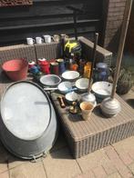 antiek emaile  zink koper aardewerk, Ophalen of Verzenden