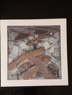 Louttre B litho reproductie met gedicht Frans Duister, Antiek en Kunst, Verzenden