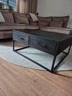 Salontafel 80x80 Hout & Metaal, Huis en Inrichting, Tafels | Salontafels, Ophalen
