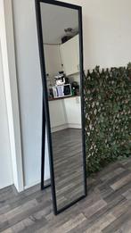 Staande spiegel – zwart metalen frame – modern design, Ophalen, Minder dan 50 cm, Zo goed als nieuw, 150 tot 200 cm