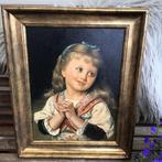 Schilderij op houten paneel, Antiek en Kunst, Ophalen of Verzenden