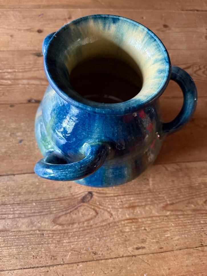 Vintage Torhouts Aardewerk Vaas met Oren, Antiek en Kunst, Antiek | Keramiek en Aardewerk, Ophalen of Verzenden