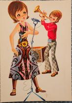 Vintage Kinderkaarten Muziek 3 euro voor 5 stuks. Ongelopen, Ophalen of Verzenden