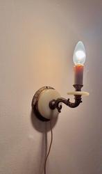 Barok onyx marmer wandlamp, Huis en Inrichting, Lampen | Wandlampen, Ophalen of Verzenden, Zo goed als nieuw, Overige materialen
