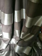 Exclusief Silvera luxe verduisterend gordijn 240 244, Huis en Inrichting, Silvera luxe prachtig dessin gordijn, Grijs, Nieuw, 200 cm of meer