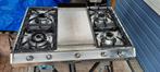 Boretti gaskookplaat PFGK90IX 5 kookzones, Ophalen, Gebruikt, Tussenbouw, Gas