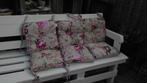 6x tuin stoelkussen bistro stoel katoen 40x40 zgan roos, Ophalen of Verzenden, Zo goed als nieuw, Textileen