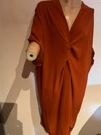 MADE IN ITALY jurk maat L origineel ZGAN roestbruin, Made in Italy, Bruin, Ophalen of Verzenden, Zo goed als nieuw