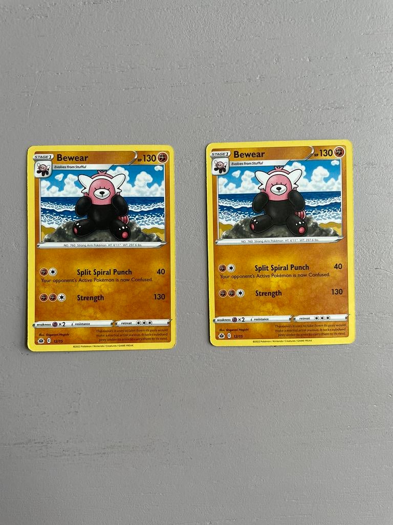 2x Bewear #12/15, Ophalen of Verzenden