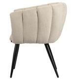 Breeze Chair Beige – Luxe Eetkamerstoelen – Pole to Pole, Huis en Inrichting, Stoelen, Overige kleuren, Verzenden, Japandi, Hotel Chique, Modern