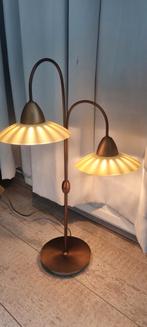 Art deco vintage retro tafel lamp brons, Minder dan 50 cm, Ophalen of Verzenden, Zo goed als nieuw