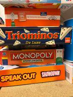Spellenbundel: Monopoly, Levensweg, Triominos, Hobby en Vrije tijd, Gezelschapsspellen | Bordspellen, Ophalen of Verzenden, Gebruikt