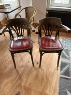 Orginele oude café stoelen. 4 stuks., Ophalen of Verzenden, Gebruikt, Bruin