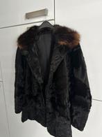 Vintage echte bontjas, Maat 38/40 (M), Zwart, Ophalen of Verzenden, Zo goed als nieuw